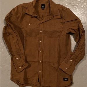 Vans Brown Button-Up (M)